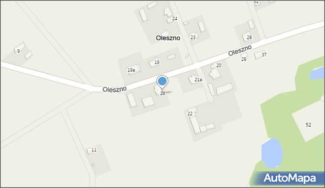 Oleszno, Oleszno, 18, mapa Oleszno