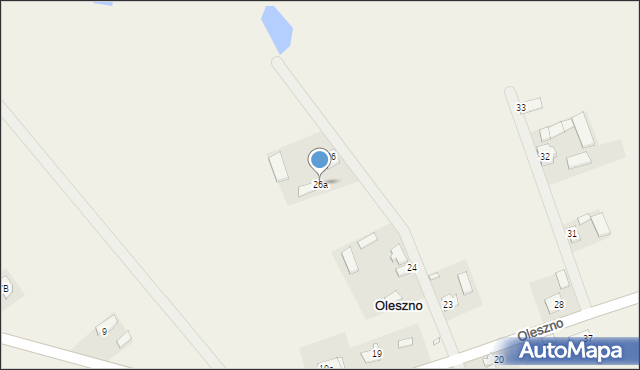 Oleszno, Oleszno, 26a, mapa Oleszno