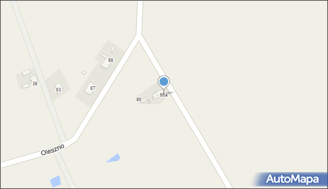 Oleszno, Oleszno, 86a, mapa Oleszno