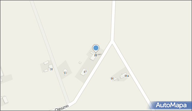 Oleszno, Oleszno, 88, mapa Oleszno