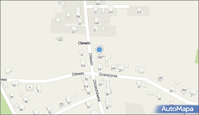 Olewin, Olewin, 23a, mapa Olewin