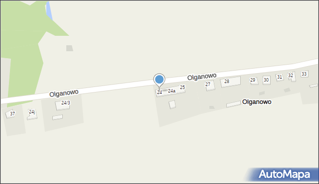 Olganowo, Olganowo, 24, mapa Olganowo