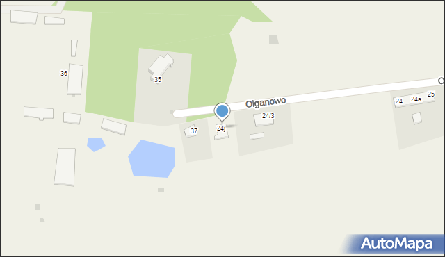 Olganowo, Olganowo, 24j, mapa Olganowo