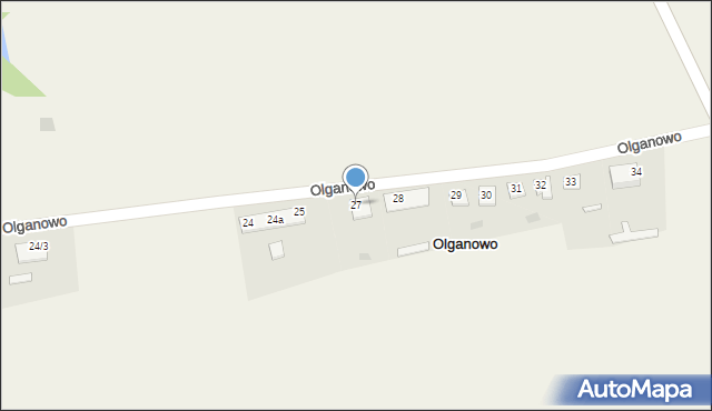 Olganowo, Olganowo, 27, mapa Olganowo