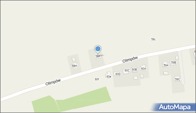 Olimpów, Olimpów, 58F, mapa Olimpów