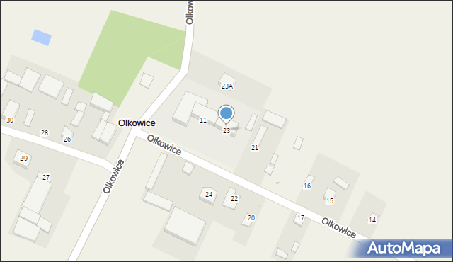 Olkowice, Olkowice, 23, mapa Olkowice
