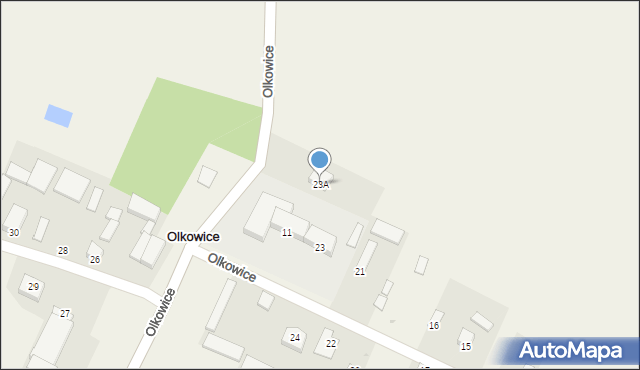 Olkowice, Olkowice, 23A, mapa Olkowice