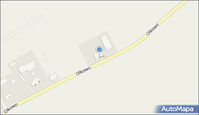 Olkowo, Olkowo, 4, mapa Olkowo