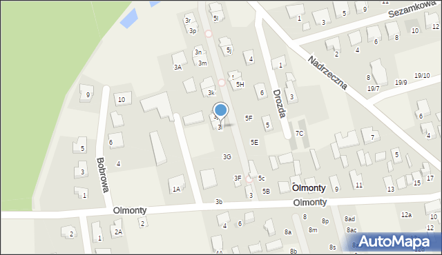 Olmonty, Olmonty, 3i, mapa Olmonty