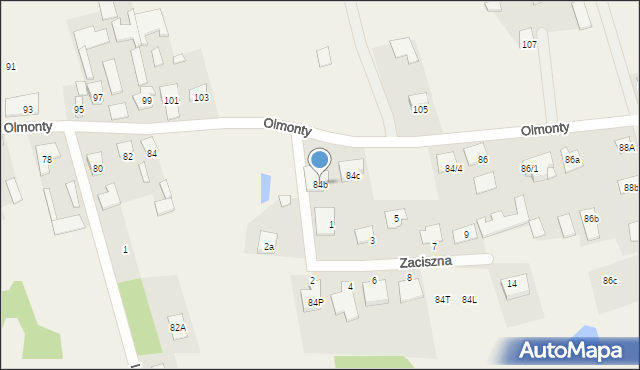Olmonty, Olmonty, 84b, mapa Olmonty