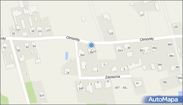 Olmonty, Olmonty, 84c, mapa Olmonty