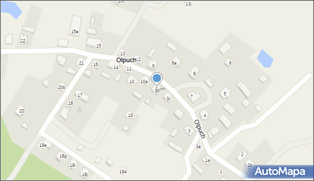 Olpuch, Olpuch, 3d, mapa Olpuch