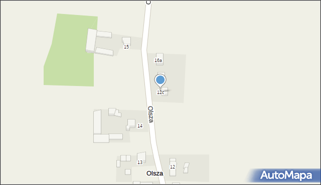 Olsza, Olsza, 12c, mapa Olsza