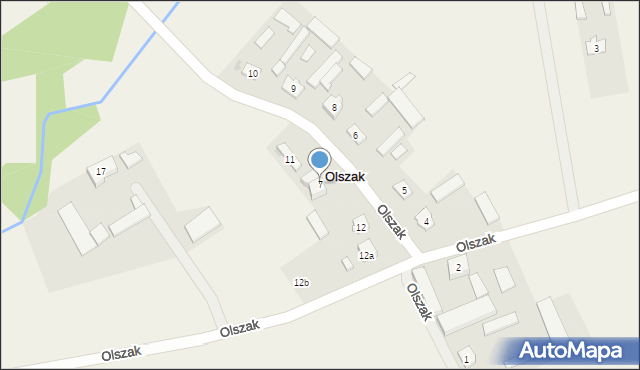 Olszak, Olszak, 7, mapa Olszak