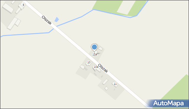 Olszak, Olszak, 11a, mapa Olszak