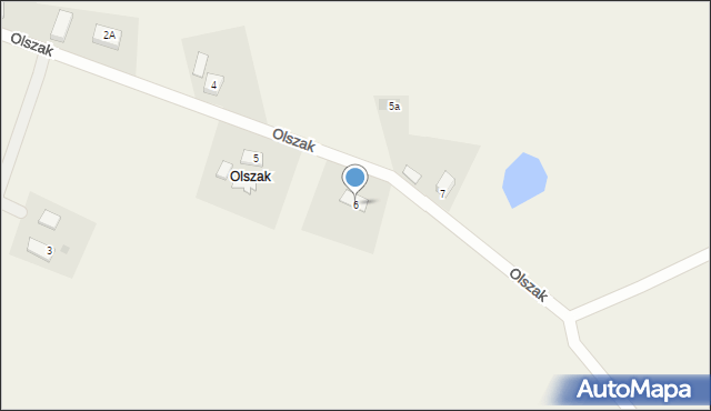 Olszak, Olszak, 6, mapa Olszak