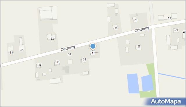 Olszamy, Olszamy, 31, mapa Olszamy