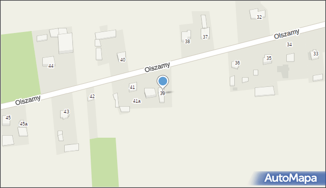 Olszamy, Olszamy, 39, mapa Olszamy