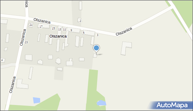 Olszanica, Olszanica, 3, mapa Olszanica