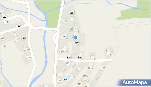 Olszanica, Olszanica, 169B, mapa Olszanica