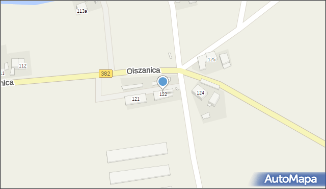 Olszanica, Olszanica, 122, mapa Olszanica