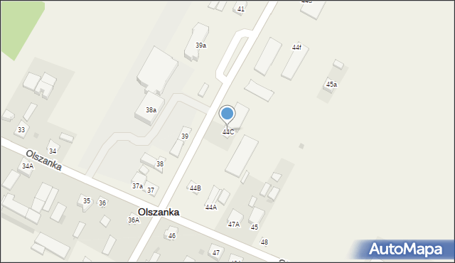 Olszanka, Olszanka, 44C, mapa Olszanka