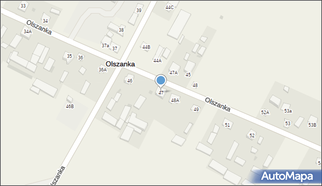 Olszanka, Olszanka, 47, mapa Olszanka