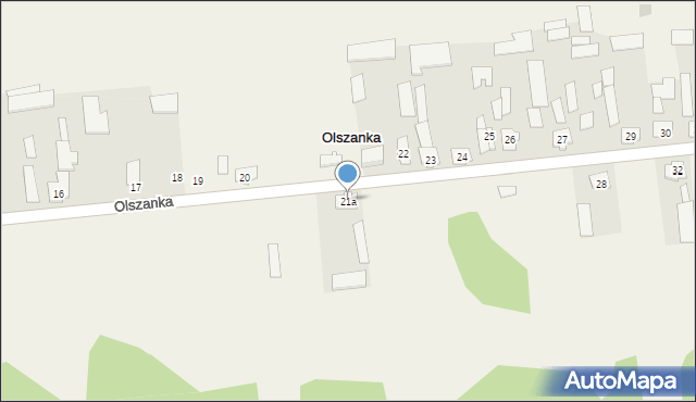 Olszanka, Olszanka, 21a, mapa Olszanka