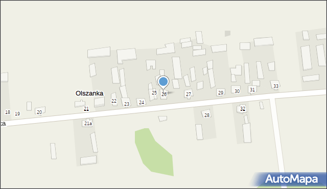 Olszanka, Olszanka, 26, mapa Olszanka