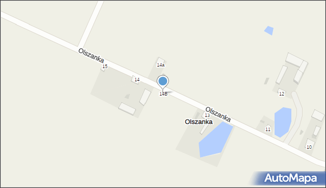 Olszanka, Olszanka, 14B, mapa Olszanka