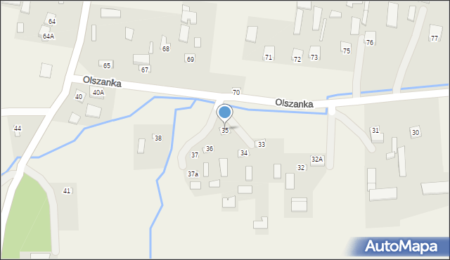 Olszanka, Olszanka, 35, mapa Olszanka