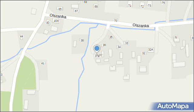 Olszanka, Olszanka, 37a, mapa Olszanka