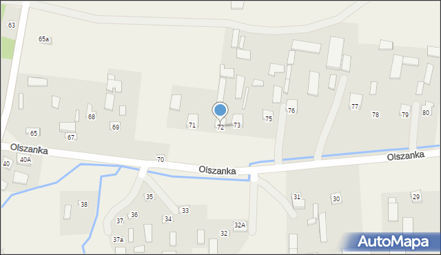 Olszanka, Olszanka, 72, mapa Olszanka