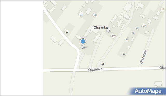 Olszanka, Olszanka, 29, mapa Olszanka