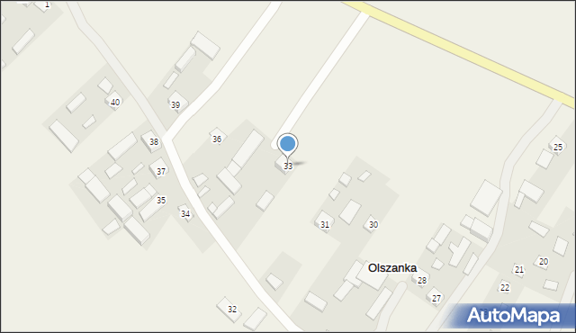 Olszanka, Olszanka, 33, mapa Olszanka