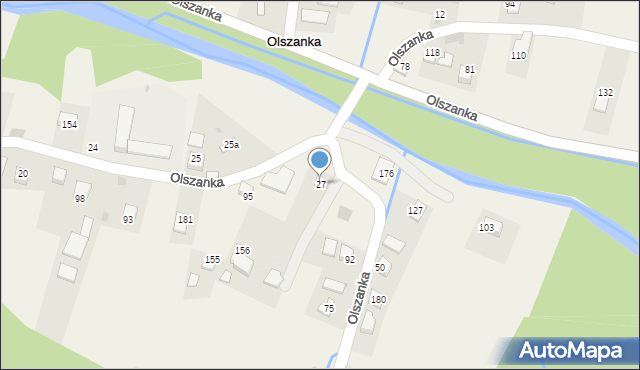 Olszanka, Olszanka, 27, mapa Olszanka