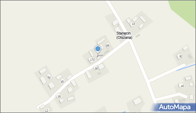 Olszanka, Olszanka, 47, mapa Olszanka