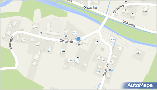 Olszanka, Olszanka, 95, mapa Olszanka