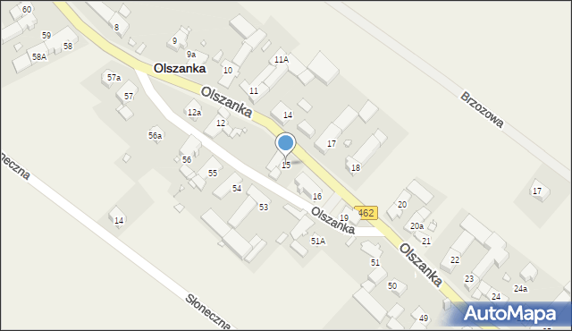 Olszanka, Olszanka, 15, mapa Olszanka