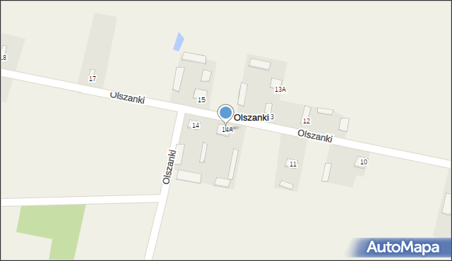 Olszanki, Olszanki, 14A, mapa Olszanki