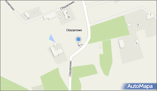 Olszanowo, Olszanowo, 3a, mapa Olszanowo