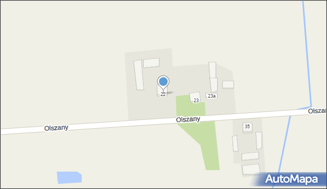 Olszany, Olszany, 22, mapa Olszany