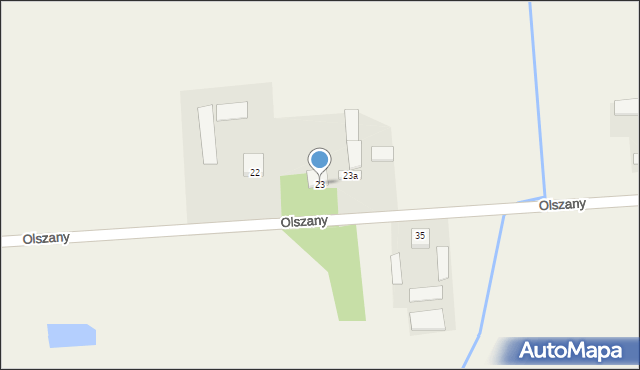 Olszany, Olszany, 23, mapa Olszany