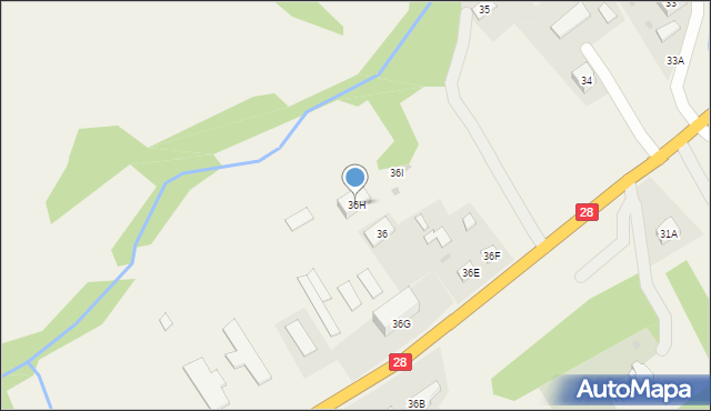 Olszany, Olszany, 36H, mapa Olszany