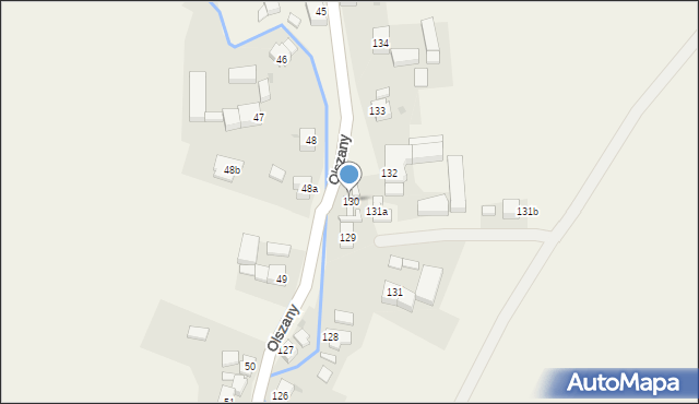 Olszany, Olszany, 130, mapa Olszany