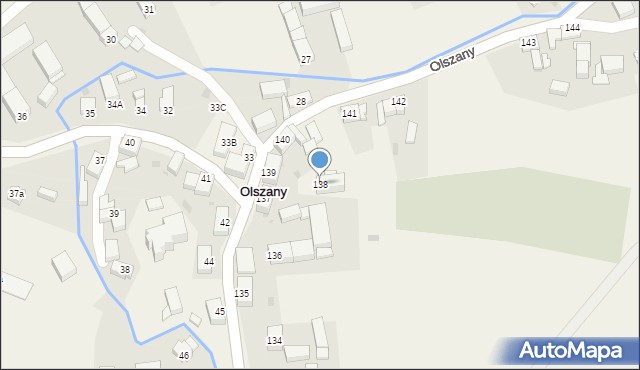 Olszany, Olszany, 138, mapa Olszany