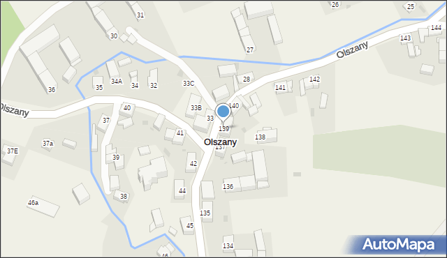 Olszany, Olszany, 139, mapa Olszany