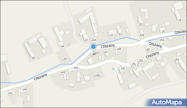 Olszany, Olszany, 146, mapa Olszany