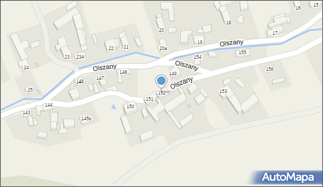 Olszany, Olszany, 152, mapa Olszany