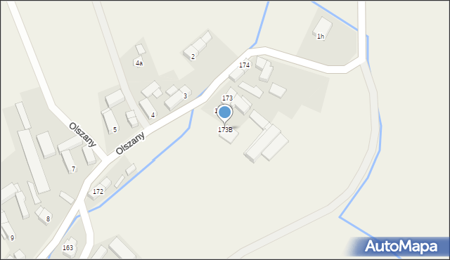 Olszany, Olszany, 173B, mapa Olszany